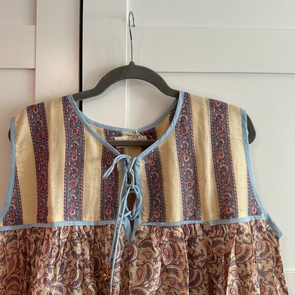 NWT Daughters of India Aahna Boho Maxi Dress in Bluebell Floral- Size XL - Picture 3 of 6